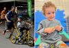Pai percorre 5 km empurrando filho com deficiência em bicicleta adaptada e emociona público; assista